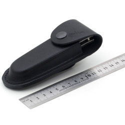 Чохол для розкладного ножа Zoo-hunt №2 12х4 см шкіра чорний 5273/1