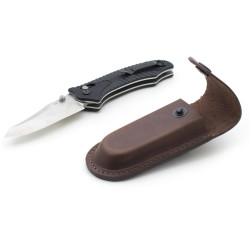 Чохол для розкладного ножа Zoo-hunt №2 12х4 см шкіра коричневий 5273/2