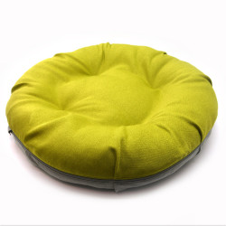 Лежак Zoo-hunt пончик круглий для собак і котів Магнус салатовий  №1 50х14 см
