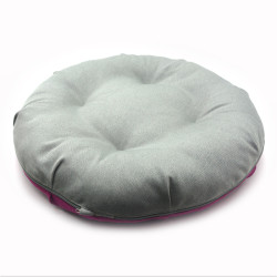 Лежак Zoo-hunt пончик круглий для собак і котів Магнус рожевий  №1 50х14 см
