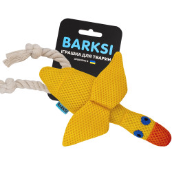Іграшка для Собак Barksi дентал з пищалкою Качка Жовта (3446)