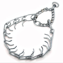 Нашийник зашморг Zoo-hunt жорсткий економ для собак хромовий  ХЖЧ 2,5 мм 45 см