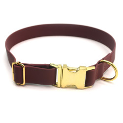 Нашийник для собак біотановий Колорит Zoo-hunt 2,5 см 30-51 см бордовий
