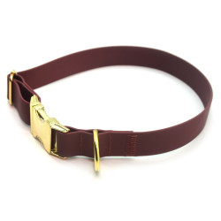 Нашийник для собак біотановий Колорит Zoo-hunt 2,5 см 30-51 см бордовий