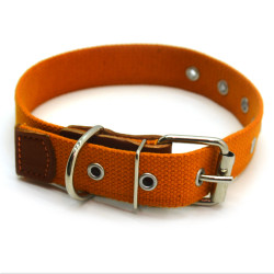 Нашийник для собак Zoo-hunt брезентовий 2,5 см 24-44 см помаранчевий