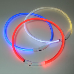 Нашийник для собак Zoo-hunt Light з підсвіткою 70см  білий