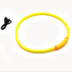 Нашийник для собак Zoo-hunt Light з підсвіткою водостійкий 70см  синій