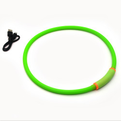 Нашийник для собак Zoo-hunt Light з підсвіткою водостійкий 70см  синій