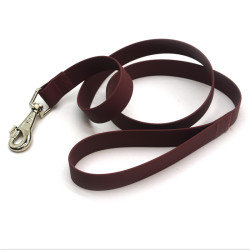 Повідець для собак Zoo-hunt біотановий Колорит 2,5 см 120 см бордовий