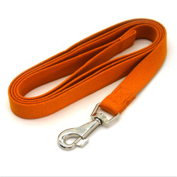 Повідець брезентовий для собак Zoo-hunt 2,5 см 120 см помаранчевий