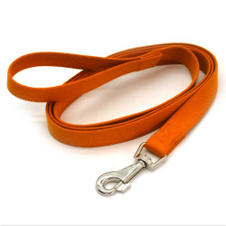 Повідець брезентовий для собак Zoo-hunt 2,5 см 120 см помаранчевий