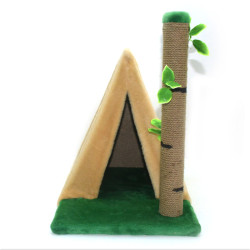 Будиночок Драпак кігтеточка для кішок Zoo-hunt Привал 47х33х46 см джут