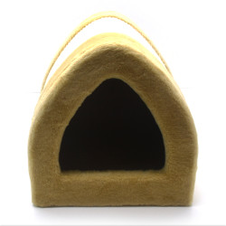 Будиночок драпак для котів Zoo-hunt Дача 33х33х35 см сезаль бежевий