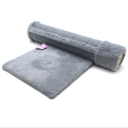 Кігтеточка Zoo-hunt драпак для кота на підставці Велетень 39х39х72 см сірий