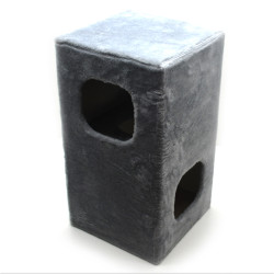 Будиночок драпак для котів Zoo-hunt Пентхаус 34х34х63 см сірий