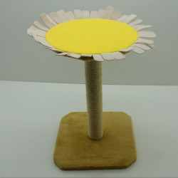 Кігтеточка Zoo-hunt драпак для кота на підставці Самоцвіт 39х39х57 см сезаль