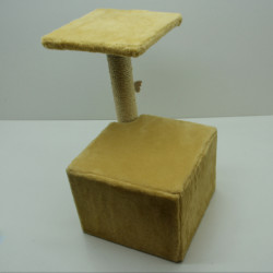 Будиночок Драпак для кішок Zoo-hunt Віола 34х34х56 см сезаль бежевий