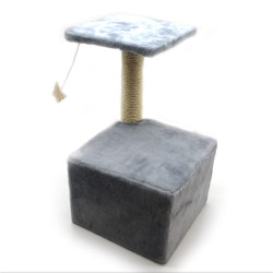 Будиночок Драпак для кішок Zoo-hunt Віола 34х34х56 см сезаль сірий