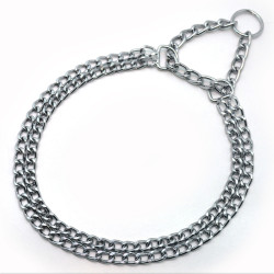 Нашийник зашморг ланцюг економ для собак Zoo-hunt метал  УЛЧ2 2,0 мм 45 см