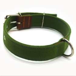 Нашийник для собак Zoo-hunt брезентовий  ОБ 2,5/34-44 см подвійний