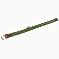 Нашийник для собак Zoo-hunt брезентовий  ОБ 2,5/34-44 см подвійний