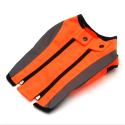 Жилет для собак Zoo-hunt Сигнал зі світловідбивачем помаранчевий №5 58х86 + 6 см