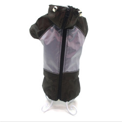 Дощовик для собак Zoo-hunt з капюшоном коричневий  міні 21х27 см