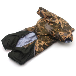 Дощовик для собак Камуфляж Zoo-hunt піксель  міні 21х27+6 см