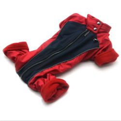 Комбінезон для собак Zoo-hunt Фанат червоний+синій  міні 21х32 см