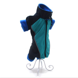 Комбінезон для собак Zoo-hunt Фанат синій+бірюзовий  міні 21х32 см