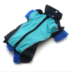 Комбінезон для собак Zoo-hunt Фанат синій+бірюзовий  міні 21х32 см