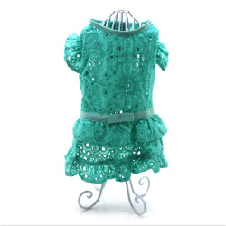 Сукня для собак Карнавал Zoo-hunt бірюзова  міні 21х27 см