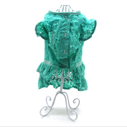 Сукня для собак Карнавал Zoo-hunt бірюзова  міні 21х27 см