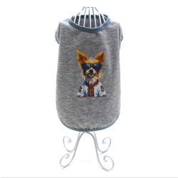 Майка для малих та середніх собак Мікс2 Zoo-hunt сіра
