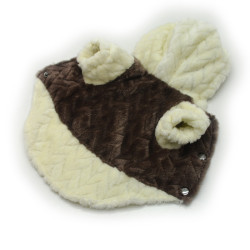 Толстовка для котів та малих порід собак Zoo-hunt Сфінкс молочний+коричневий  бебі 20х20 см