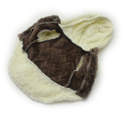 Толстовка для котів та малих порід собак Zoo-hunt Сфінкс молочний+коричневий  бебі 20х20 см