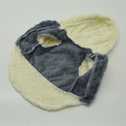 Толстовка для котів та малих порід собак Zoo-hunt Сфінкс молочний+сірий  бебі 20х20 см