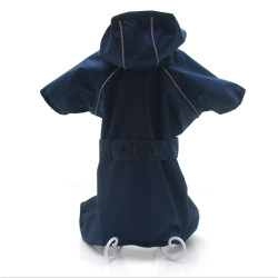 Дощовик для собак з капюшоном Zoo-hunt Сільвер синій  міні 21х27 см