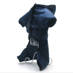 Дощовик для собак з капюшоном Zoo-hunt Сільвер синій  міні 21х27 см