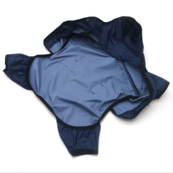 Дощовик для собак з капюшоном Zoo-hunt Сільвер синій  міні 21х27 см