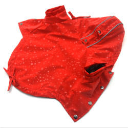 Вітровка куртка для собак малих порід Zoo-hunt Сімба з капюшоном червона  міні 21х38 см