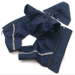 Дощовик для собак Zoo-hunt Вояж з капюшоном синій  міні 21х32 см