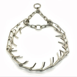 Нашийник зашморг жорсткий для собак Zoo-hunt нікелевий  НЖ №1 48 см