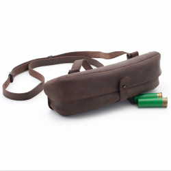 Патронташ-підсумок на 24 патрона Zoo-hunt шкіра Ретро коричневий 10010/2