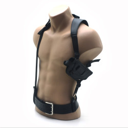 Кобура оперативна універсальна Zoo-hunt з гідрофобною шкіри ліва і права чорна 5510