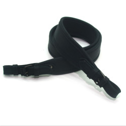 Ремінь Zoo-hunt прямий окантований 90 см шкіряний Shot чорний 21007/1