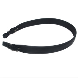 Ремінь Zoo-hunt прямий окантований 90 см шкіряний Shot чорний 21007/1