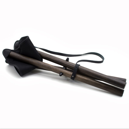 Стілець розкладний 60 см шкіра Ретро Zoo-hunt чорний 10050/1