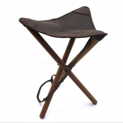 Стілець розкладний 60 см шкіра Ретро Zoo-hunt коричневий 10050/2
