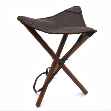 Стілець розкладний 60 см шкіра Ретро Zoo-hunt коричневий 10050/2